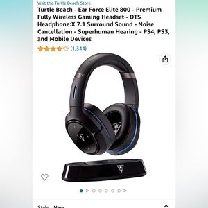 Turtle Beach Wireless Headset Bluetooth Stealth 800, very Lightly used